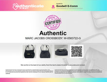 Load image into Gallery viewer, Authentic Marc Jacobs Womens Black Zipper Adjustable Strap Crossbody Bag Stained
