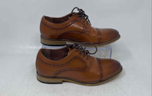 Load image into Gallery viewer, Stacy Adams Boys 43418-221 Brown Faux Leather Cap Toe Oxford Dress Shoes Size 2M
