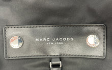 Load image into Gallery viewer, Authentic Marc Jacobs Womens Black Adjustable Strap Zip-Around Backpack Stained
