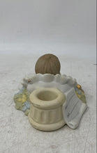 Load image into Gallery viewer, Precious Moments Angel In Thy Light Shall We See Light Porcelain Candle Holder
