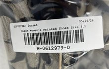 Load image into Gallery viewer, Coach Womens Gray Black Logo Print Lace-Up Low Top Sneaker Shoes Size 8.5B
