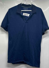 Load image into Gallery viewer, Banana Republic Mens Navy Blue Short Sleeve Spread Collar Polo Shirt Size L
