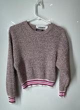 Load image into Gallery viewer, Express Womens Multicolor Striped Ribbed Knit Pullover Sweater Size XS
