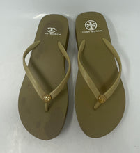 Load image into Gallery viewer, Authentic Tory Burch Womens Brown Wedge Heel Flip Flop Sandals Size 8M
