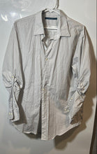Load image into Gallery viewer, Perry Ellis Mens Gray Geometric Print Cotton Long Sleeve Button-Up Shirt Size L
