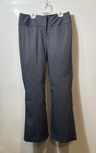 Load image into Gallery viewer, Express Womens Gray Pinstripe Flat Front Editor Wide-Leg Dress Pants Size 4S

