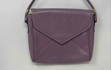 Load image into Gallery viewer, Nordstrom Womens Lilac Leather Adjustable Strap Flap Envelope Crossbody Handbag
