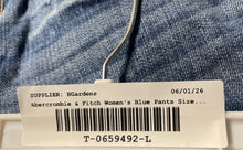Load image into Gallery viewer, Abercrombie &amp; Fitch Womens Blue Denim Distressed Bootcut Jeans Pants Sz W25 L31

