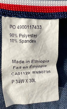 Load image into Gallery viewer, Tommy Hilfiger Mens Blue Flat Front Pockets Straight Leg Dress Pants Size 34x30

