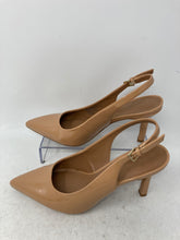 Load image into Gallery viewer, Nordstrom Rack Womens Priscilla Beige Leather Stiletto Slingback Heels Size 6.5M
