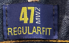 Load image into Gallery viewer, Wrangler Mens 47MWZ Blue Denim Regular Fit Straight Leg Jeans Size 40x30 W/ Tag

