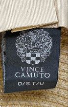Load image into Gallery viewer, Vince Camuto Womens Beige Wide Brim Brown Ribbon Adjustable Straw Hat One Size
