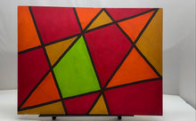 Load image into Gallery viewer, E. Rojkes Multicolor Geometric Home Decor Framed Abstract Art Painting
