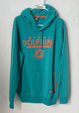 Load image into Gallery viewer, NFL Mens Green Miami Dolphins Long Sleeve Pullover Football Hoodie Size XL

