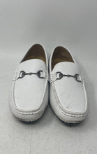 Load image into Gallery viewer, Scans Mens White Moc Toe Slip-On Horsebit Driving Loafer Shoes Size 6.5
