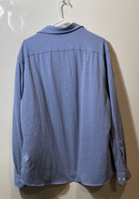 Load image into Gallery viewer, Michael Kors Mens Blue Printed Long Sleeve Slim Fit Button-Up Shirt Size XL
