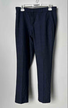 Load image into Gallery viewer, Banana Republic Womens Blue Flat Front Pockets Straight Leg Dress Pants Size 4
