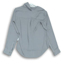Load image into Gallery viewer, Express Womens Light Gray Slim Fit Blouse Size XS
