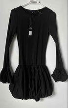 Load image into Gallery viewer, Fashion Nova Womens Black Long Sleeve Mini Dress Size Small With Tag
