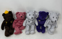 Load image into Gallery viewer, Lot Of 5 Pcs Salvino's Mixed Variety Bamm Beano's 1998 MLB Plush Bears With Tags
