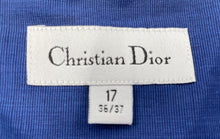 Load image into Gallery viewer, Authentic Christian Dior Mens Blue Cotton Long Sleeve Dress Shirt Size 17 36/37
