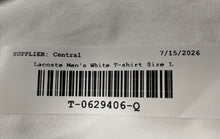 Load image into Gallery viewer, Lacoste Mens White Cotton Short Sleeve Crew Neck Classic Fit Pullover T-Shirt L
