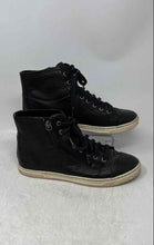 Load image into Gallery viewer, UGG Womens Black Leather Lace-Up Mid Top Closed Toe Sneaker Shoes Size 9
