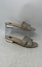 Load image into Gallery viewer, White House Black Market Womens Silver Crisscross Strap Slide Sandals Size 10M
