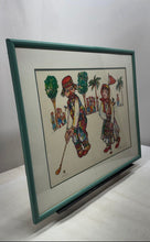 Load image into Gallery viewer, Playing The Golf Game Multicolor Signed Framed Decorative Art Print By Obican
