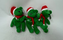 Load image into Gallery viewer, Set Of 6 Pcs Salvino's Bamm Beano's Christmas Bears 1998 Plush Toys With Tags
