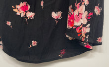 Load image into Gallery viewer, Forever21 Womens Black Floral Short Sleeve Off-Shoulder A-Line Dress Size Small
