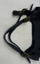 Load image into Gallery viewer, Elliott Lucca Womens Sintra Black Leather Inner Pockets Double Handle Hobo Bag
