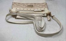 Load image into Gallery viewer, Stone Mountain Womens Cream Woven Straw Detachable Strap Crossbody Purse
