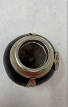 Load image into Gallery viewer, Rare Vintage Argentinean Silver-Tone Black Footed Yerba Mate Gourd Cup
