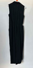Load image into Gallery viewer, H&amp;M Womens Black Sleeveless Notch Collar Belted One-Piece Blazer Jumpsuit Size 6
