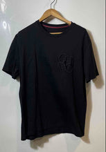 Load image into Gallery viewer, Authentic Carolina Herrera Mens Black Pullover T-Shirt Size Large Stained
