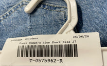 Load image into Gallery viewer, Guess Womens Blue Denim 5-Pocket Design Button Front Cut-Off Shorts Size 27
