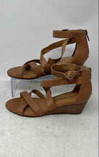 Load image into Gallery viewer, Lucky Brand Womens Jinela Brown Leather Wedge Heel Strappy Sandals Size 6.5 M
