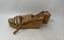 Load image into Gallery viewer, Tommy Hilfiger Womens Two Hottie Beige Buckle Wedge Platform Sandal Size 6.5
