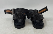 Load image into Gallery viewer, Crown Vintage Womens Taria Black Open Toe Flat Ankle Strap Sandals Size 7 M
