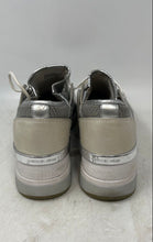 Load image into Gallery viewer, Michael Kors Womens Silver-Tone &amp; White Lace-Up Sneakers Shoes Size 9M
