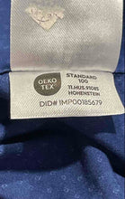Load image into Gallery viewer, Calvin Klein Mens Blue White Printed Long Sleeve Stretch Dress Shirt Size M 15.5
