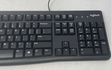 Load image into Gallery viewer, Logitech K120 Black Portable Wired USB Standard Keyboard Not Tested
