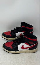 Load image into Gallery viewer, Nike Kids Air Jordan 1 Mid 554725-079 Red White Black Sneaker Shoes Size 6Y
