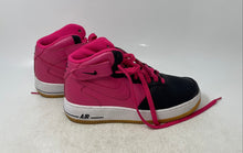 Load image into Gallery viewer, Nike Girls Air Force 1 Mid GS 518218-016 Black Vivid Pink Sneaker Shoes Sz 6.5Y
