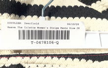 Load image into Gallery viewer, Maeve Womens Black White Striped The Colette Wide-Leg Cropped Pants Size 28

