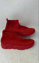 Load image into Gallery viewer, Mudd Womens Red Knit High Top Slip-On Sock Style Sneaker Shoes Size 9
