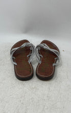 Load image into Gallery viewer, Sam Edelman Womens Georgette Silver Leather Slip-On Strappy Sandals Size 7
