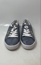 Load image into Gallery viewer, Guess Los Angeles Womens Blue Lace-Up Low Top Rhinestones Sneakers Shoes Sz 11 M
