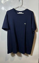 Load image into Gallery viewer, Lacoste Mens Blue Pima Cotton Short Sleeve Regular Fit Pullover T-Shirt Size XXL
